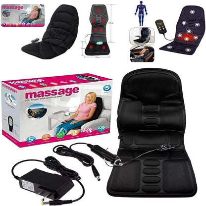 Back Seat Cushion Massage Seat Topper with Soothing Heat