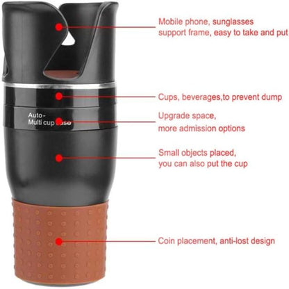 Multi Purpose Car Cup Holder 5 In 1 Cup Holder