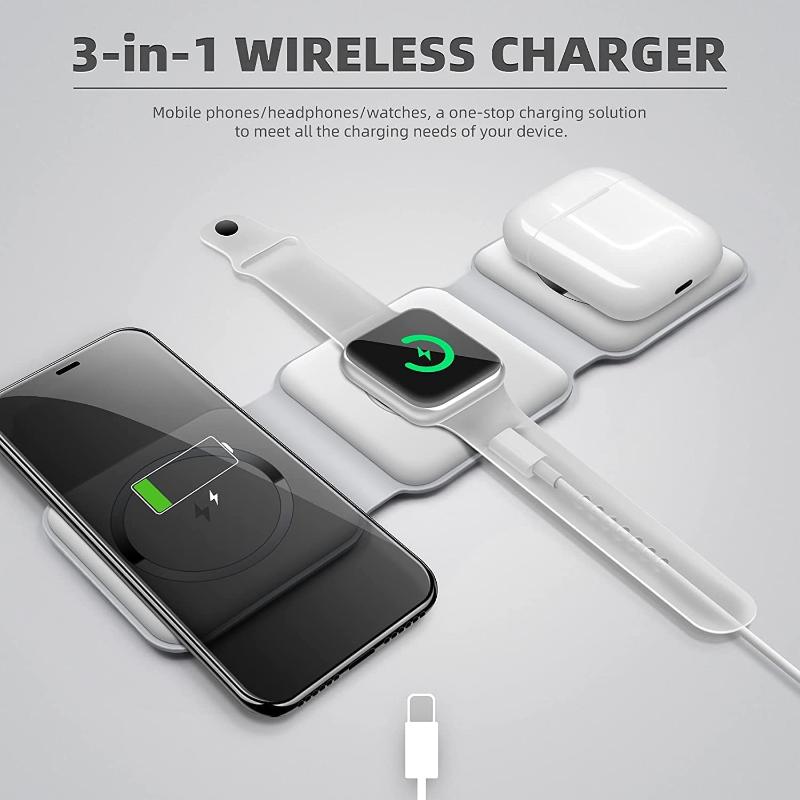 3in1 Wireless Earbuds, Smartwatch and Mobile charger