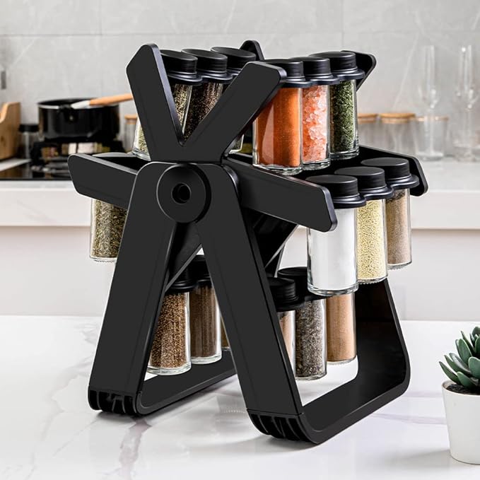 18 Jar Rotating Spices Rack