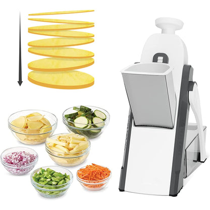 Adjustable Vegetable Cutter Chopper - 4 in 1 Manual Chopper