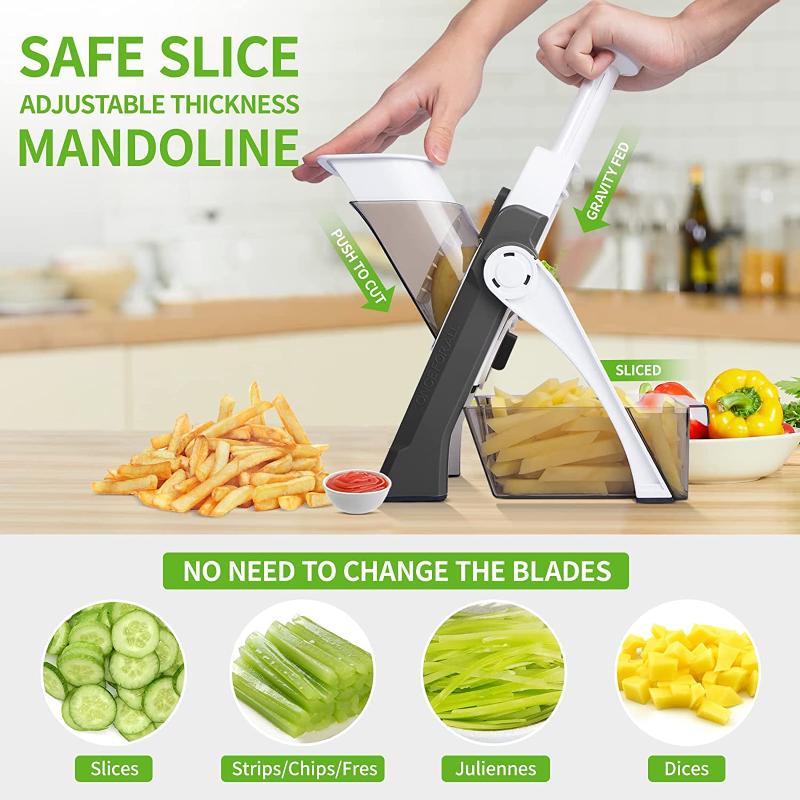 Adjustable Vegetable Cutter Chopper - 4 in 1 Manual Chopper