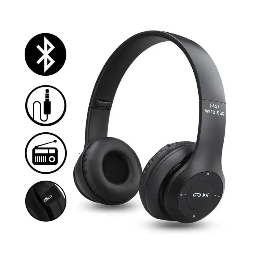 P47 Wireless Bluetooth Foldable Headphones