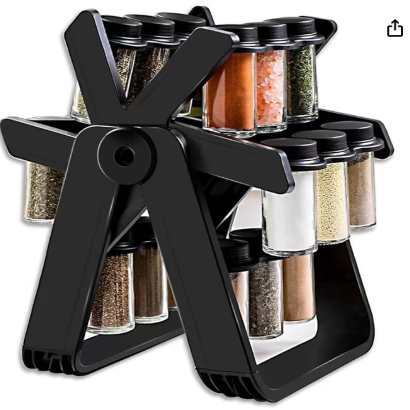 18 Jar Rotating Spices Rack