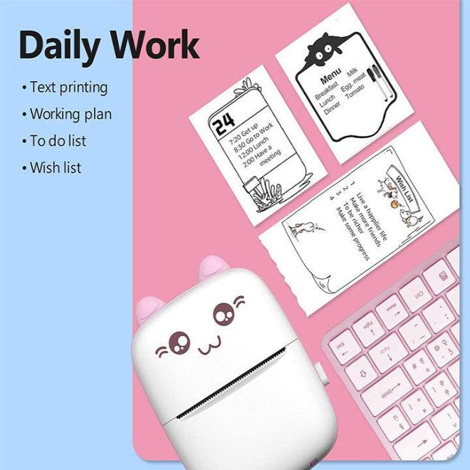 Portable Mini Pocket Printer | Bluetooth Thermal Mini Printer