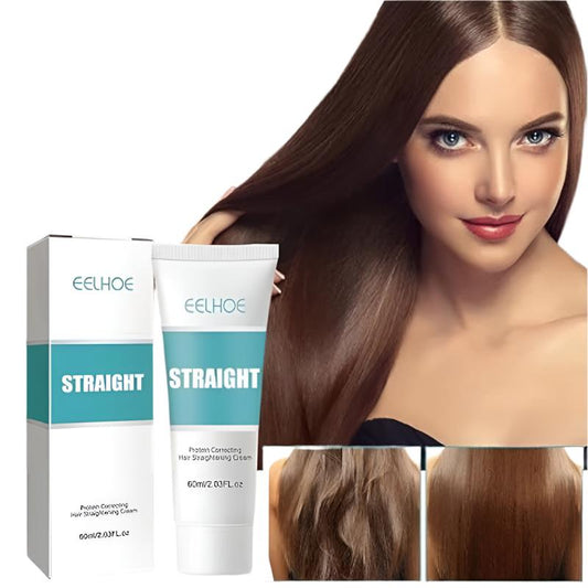 EELHOE Keratin  Hair Straightening  Cream with Protein for All Hair Types