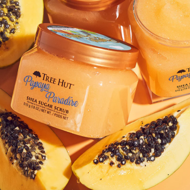 TREE HUT Papaya Paradise Shea Sugar  Scrub 510g