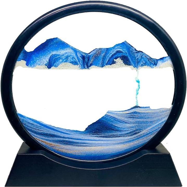 3D Moving Sand Art Sandscapes Glass Liquid Motion