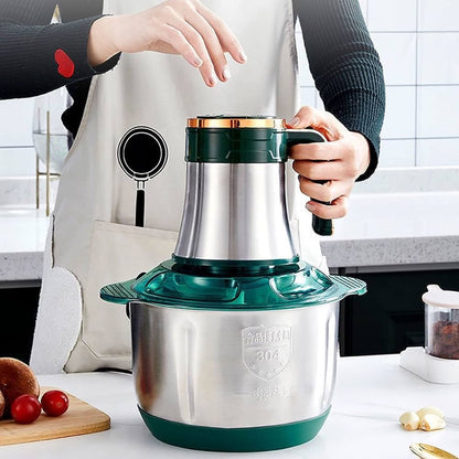 Electric Automatic Stainless Steel Food Blender & Meat Chopper